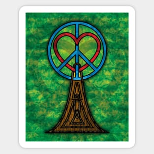 Peace and Love - Ryan's Tree Sticker